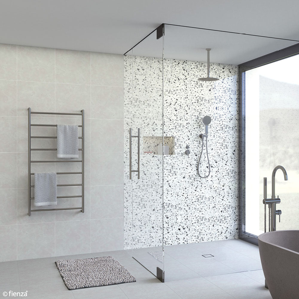 Kaya Heated Towel Rail, 600 x 1200mm, Gun Metal