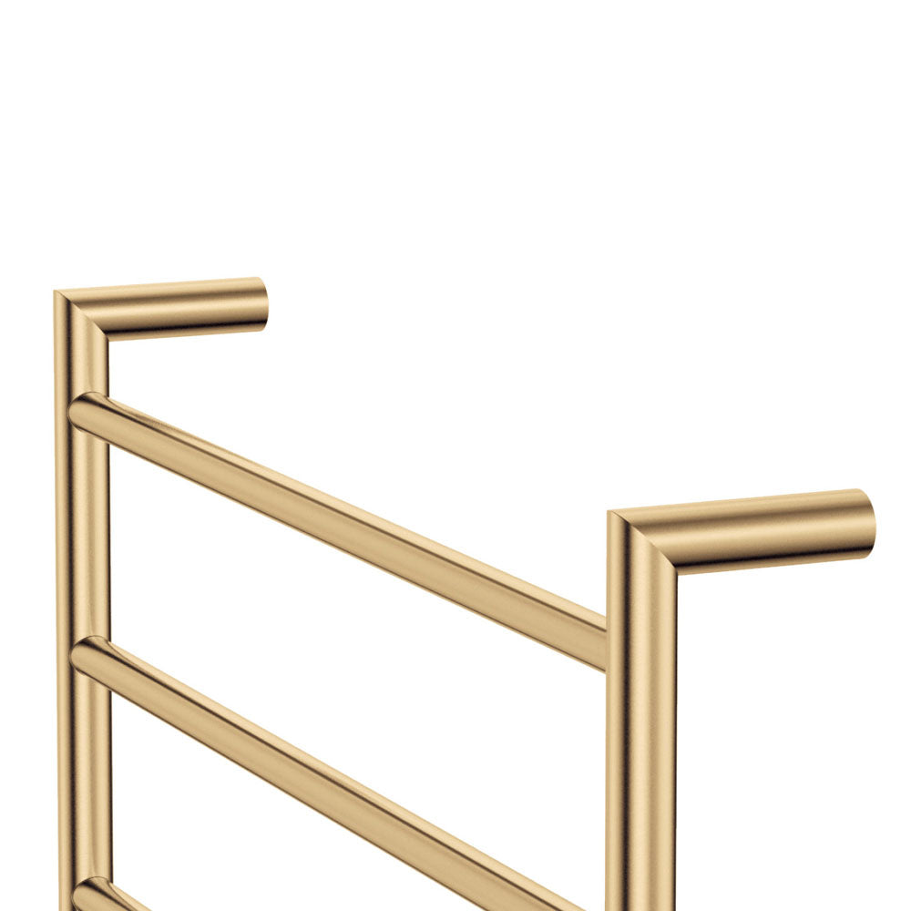 Kaya Heated Towel Rail, 600 x 450mm, Urban Brass