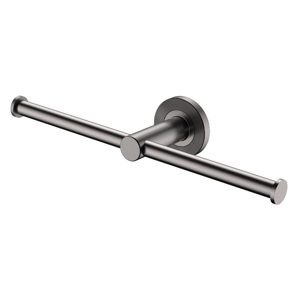 Fienza Axle Double Roll Holder - Gun Metal
