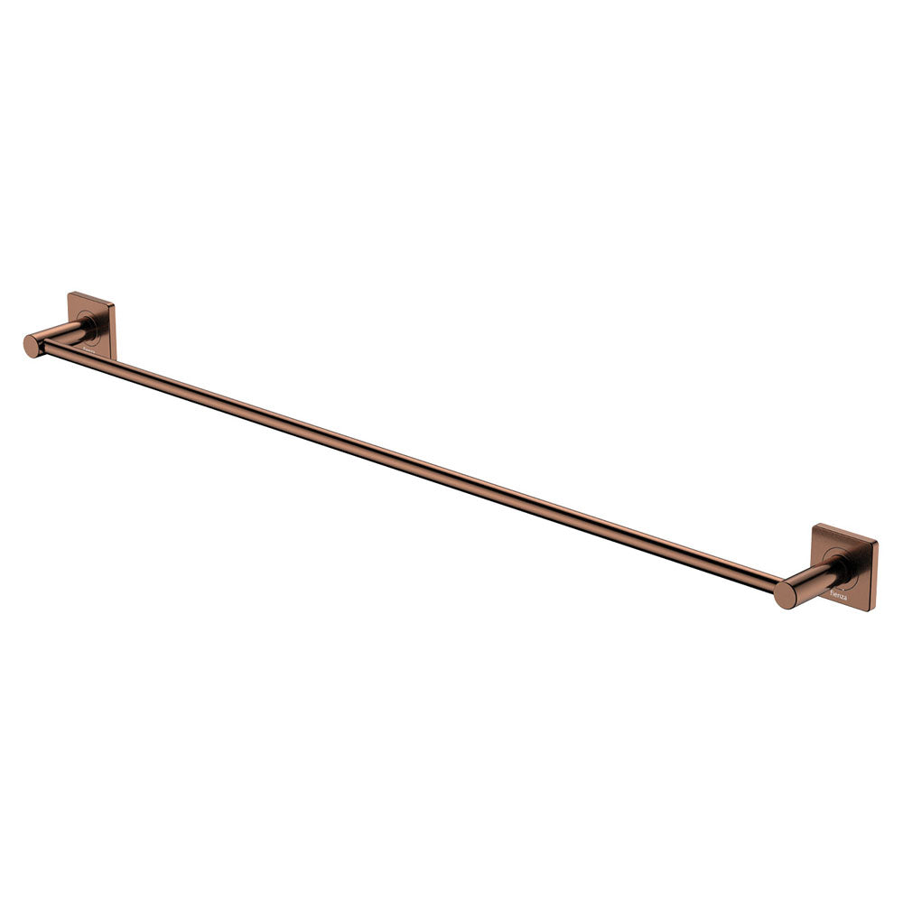 Fienza Sansa Single Towel Rail, 900mm - Brushed Copper