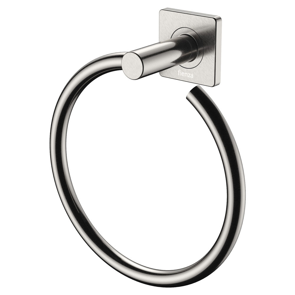 Fienza Sansa Hand Towel Ring - Brushed Nickel