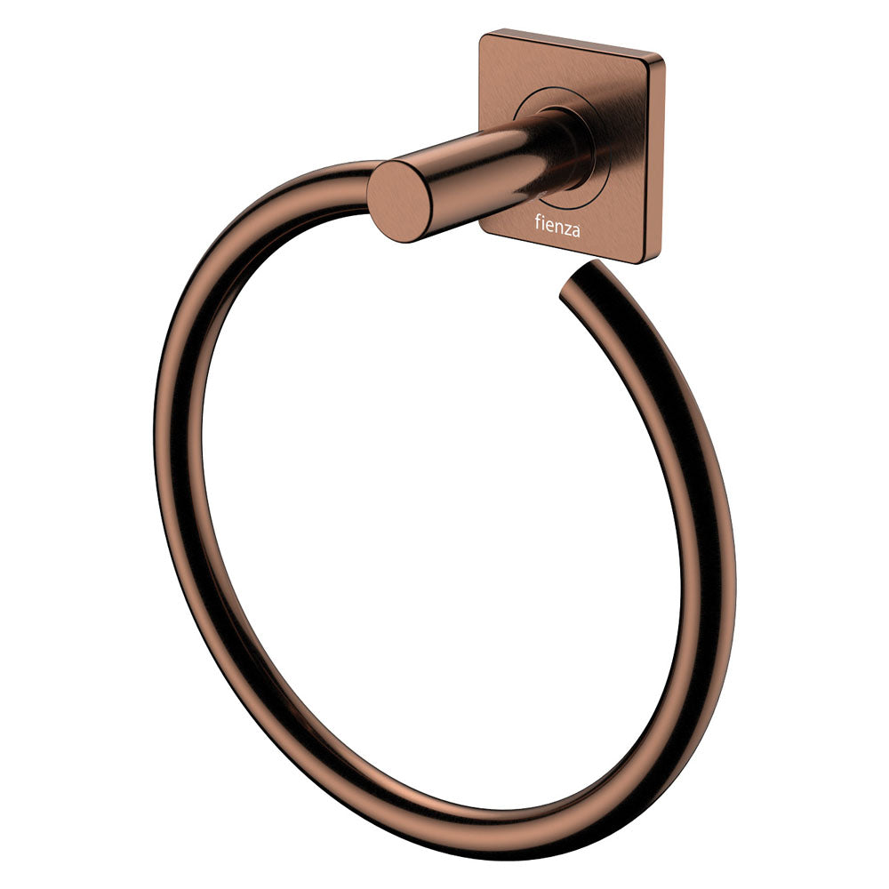 Fienza Sansa Hand Towel Ring - Brushed Copper