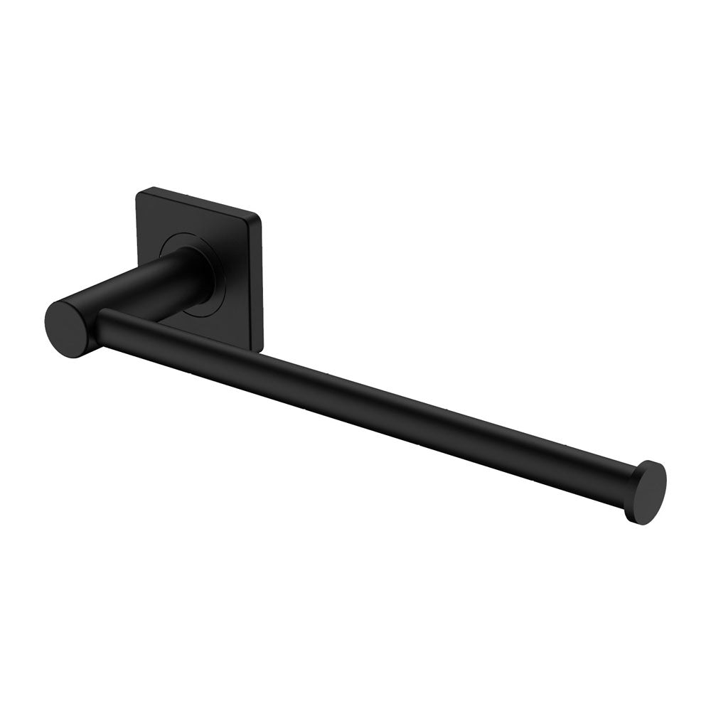 Fienza Sansa Hand Towel Rail / Toilet Roll Holder - Matte Black
