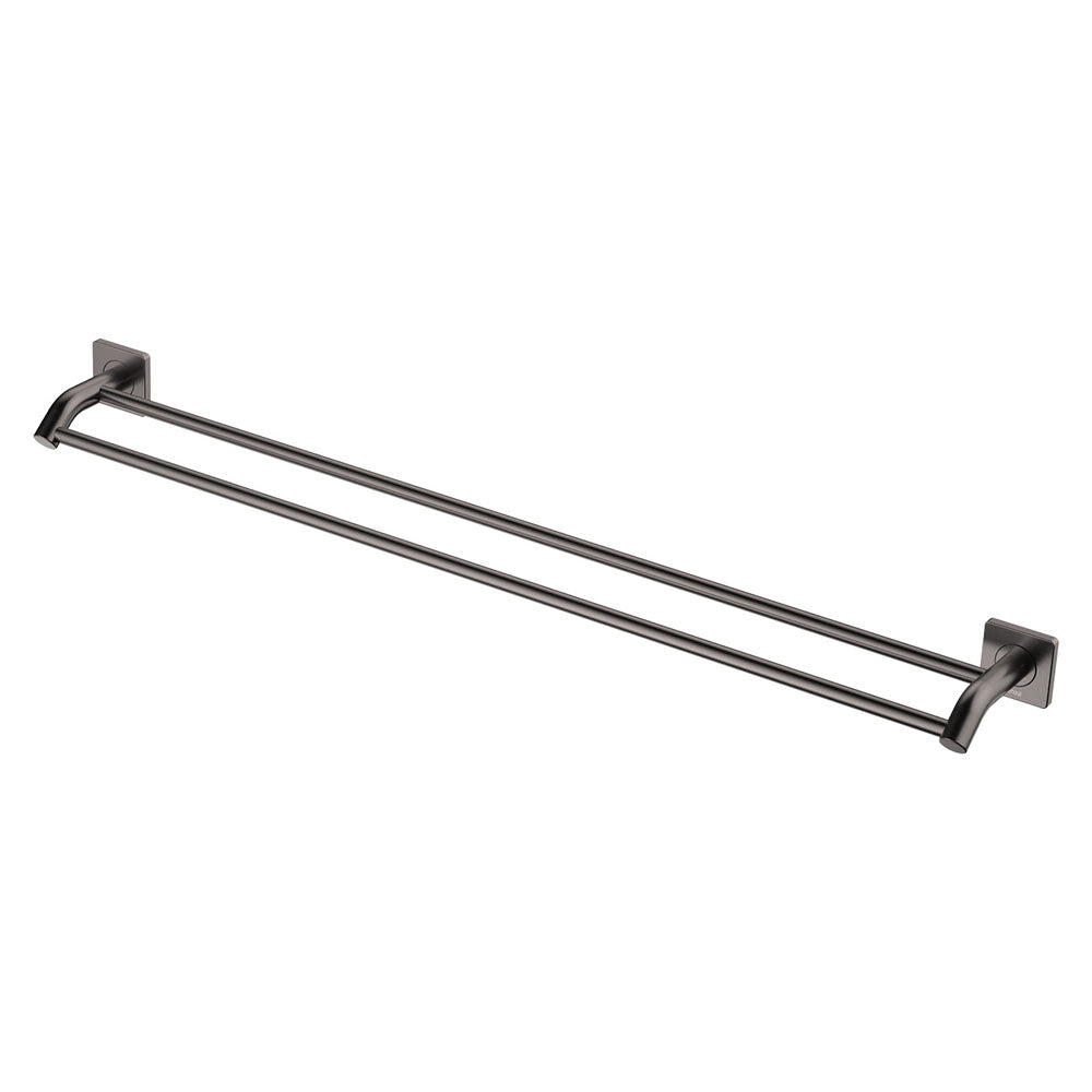 Fienza Sansa Double Towel Rail, 900mm - Gun Metal