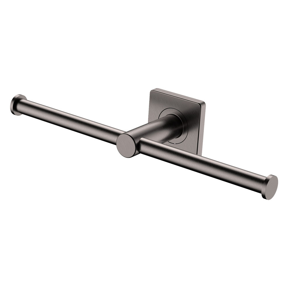Fienza Sansa Double Toilet Roll Holder - Gun Metal