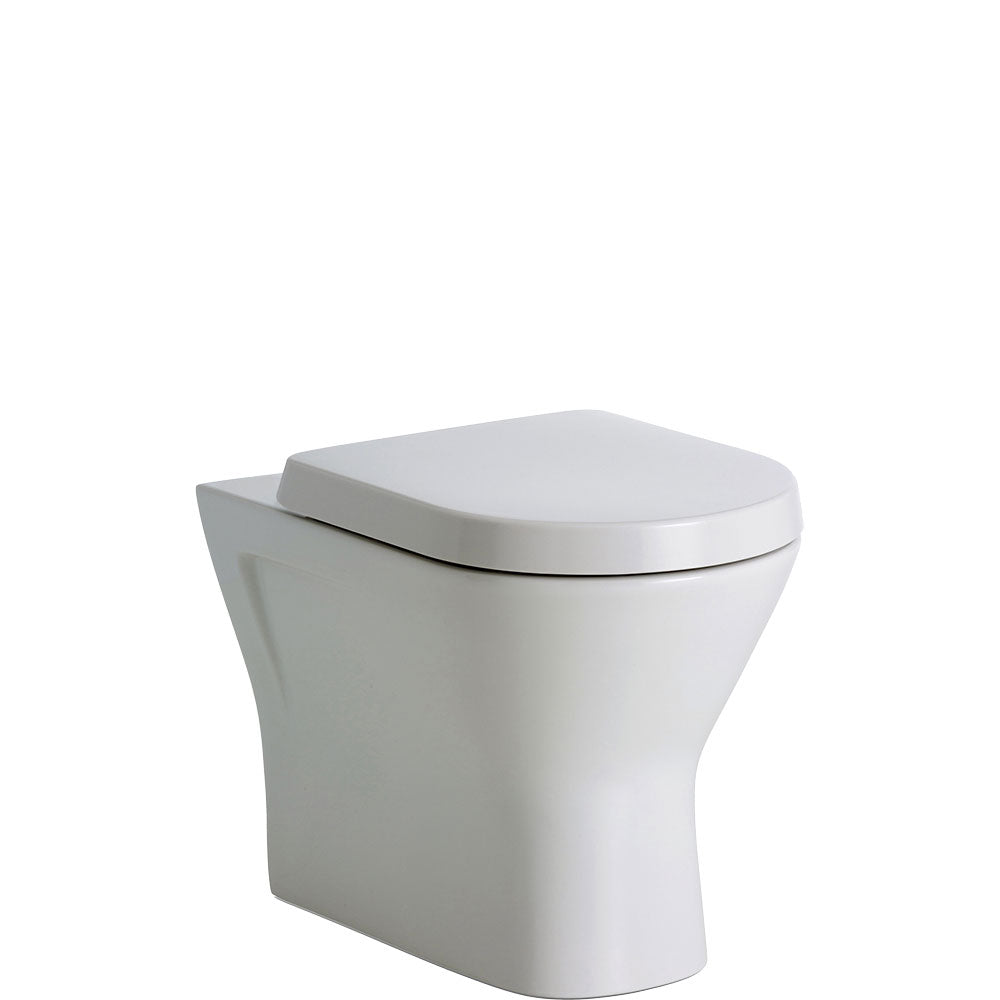 Fienza RAK Resort Wall-Faced Toilet Suite, Gloss White