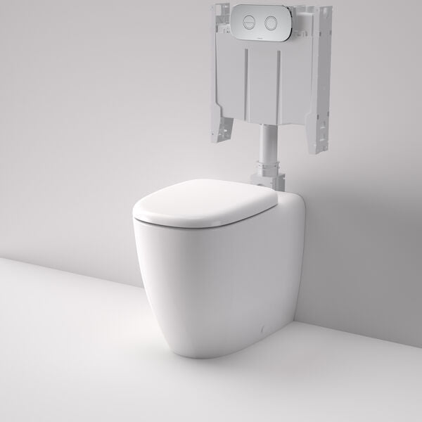 Caroma Contura® II Cleanflush® Invisi Series II® Wall Faced Suite - Clay