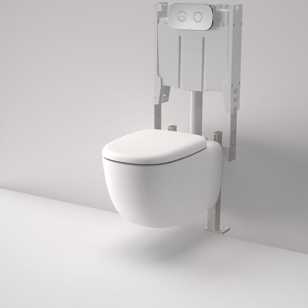 Caroma Contura® II Cleanflush® Wall Hung Invisi Series II® Suite GermGard® - Clay