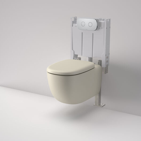 Caroma Contura® II Cleanflush® Wall Hung Invisi Series II® Suite GermGard® - Clay