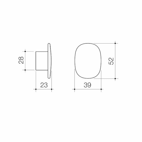 Caroma Contura® II Robe Hook - Small