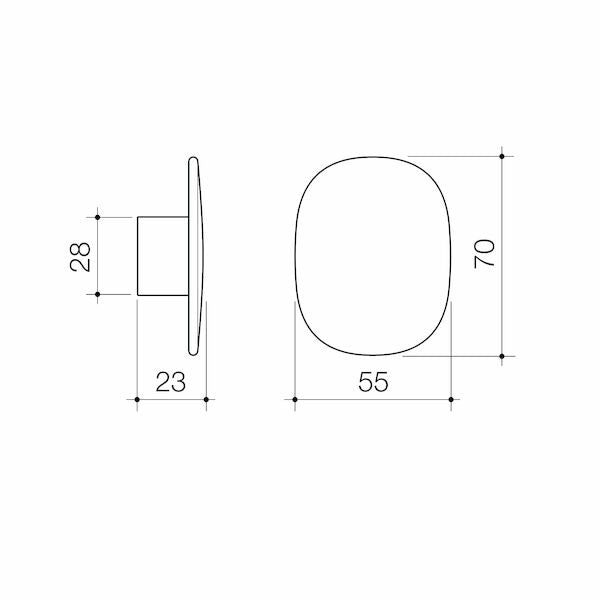 Caroma Contura® II Robe Hook - Large