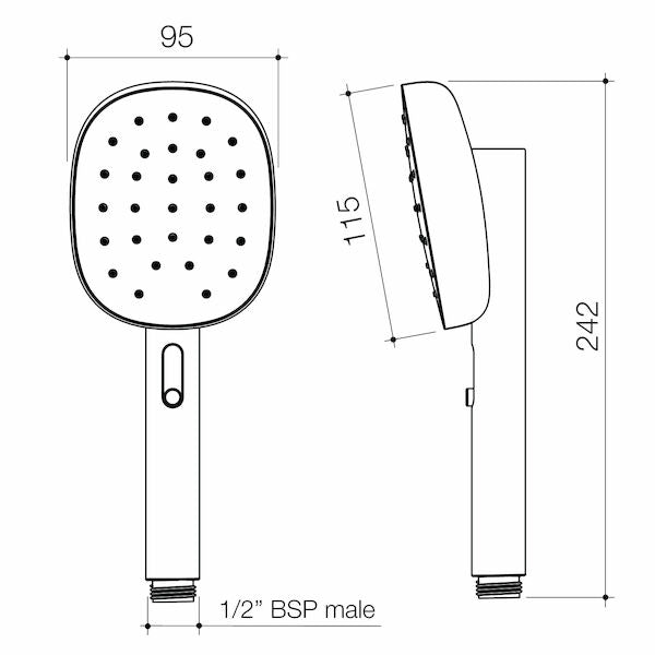 Caroma Contura® II Handset