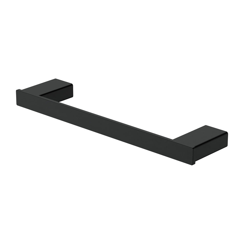Fienza Tono Single Towel Rail, 300mm - Matte Black