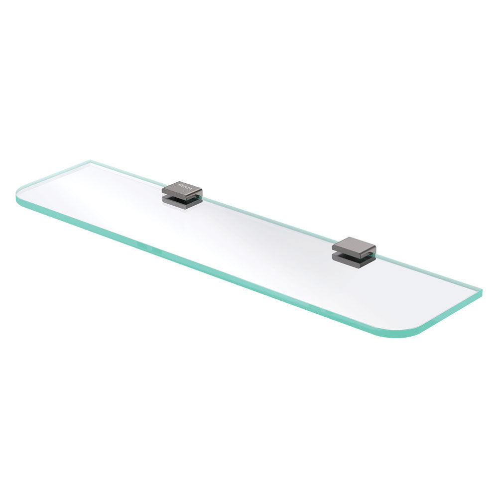 Fienza Tono Glass Shelf - Gun Metal