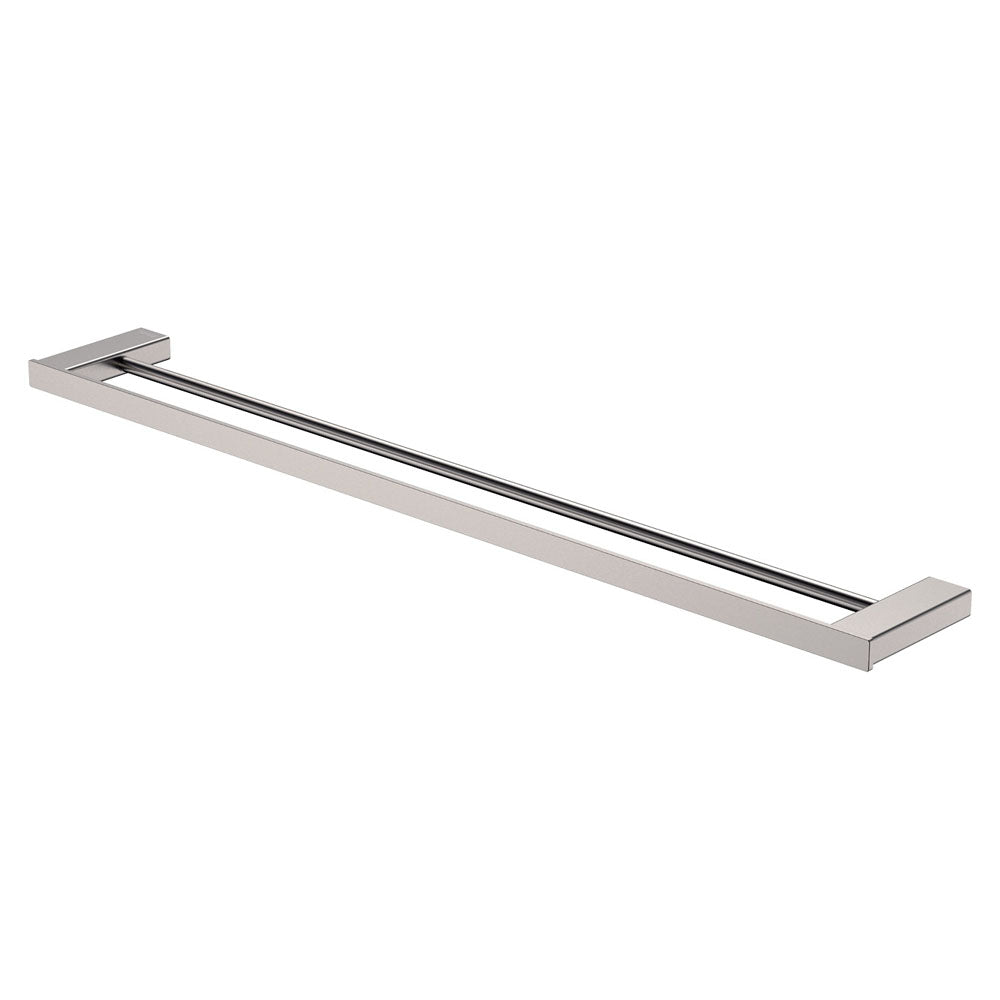 Fienza Tono Double Towel Rail, 810 mm - Brushed Nickel