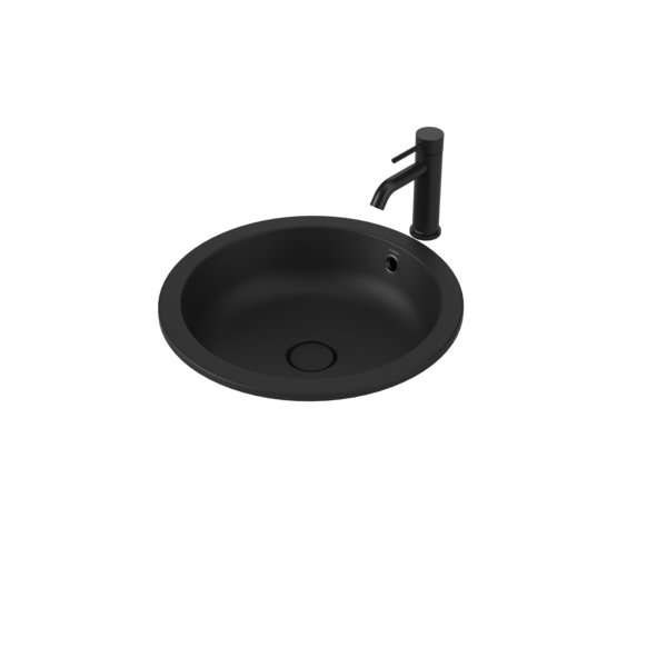 Caroma Liano II 440mm Round Under/Over Counter Basin (with Overflow)
