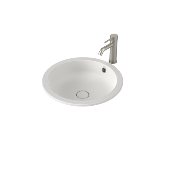 Caroma Liano II 440mm Round Under/Over Counter Basin (with Overflow)