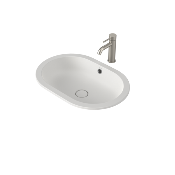 Caroma Liano II 580mm Pill Under/Over Counter Basin  (with Overflow)