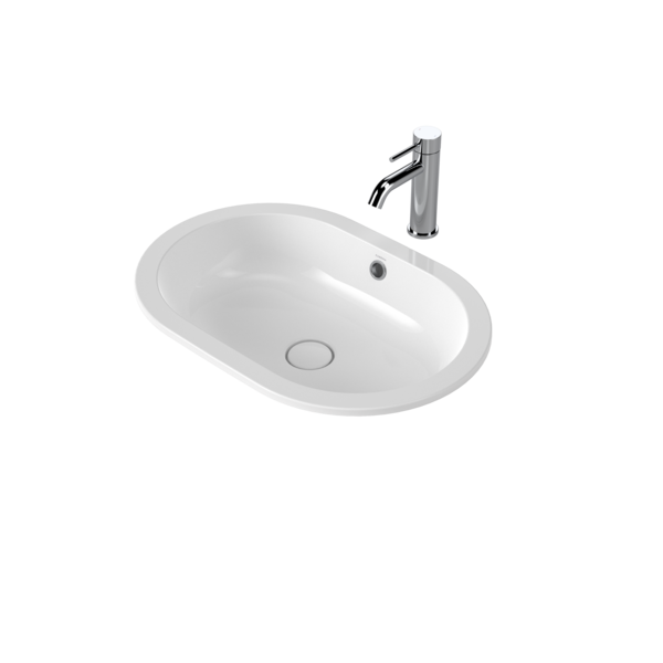 Caroma Liano II 580mm Pill Under/Over Counter Basin  (with Overflow)