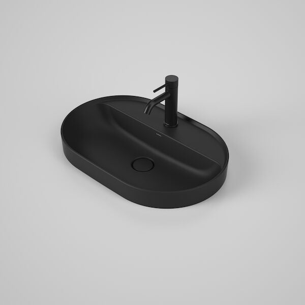 Caroma Liano II 600mm Pill Inset Basin with Tap Landing (1 Tap Hole) 
