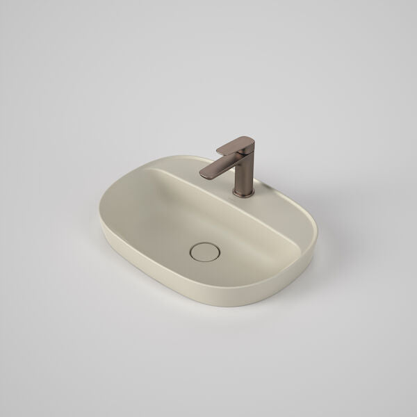 Caroma Contura® II 530mm Inset Basin with Tap Landing (1 Tap Hole)