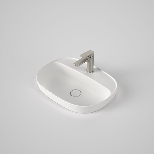 Caroma Contura® II 530mm Inset Basin with Tap Landing (1 Tap Hole)