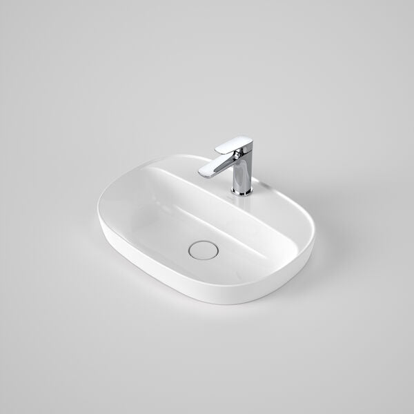 Caroma Contura® II 530mm Inset Basin with Tap Landing (1 Tap Hole)