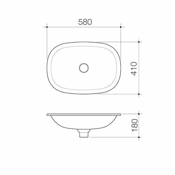 Caroma Contura® II Undercounter Basin