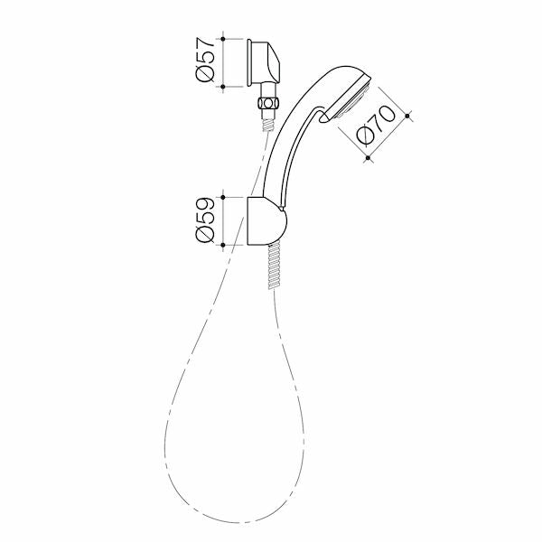Caroma Invigra Hand Shower (6L/min)