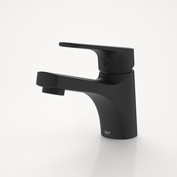 Dorf Kip Basin Mixer Black - Lead Free