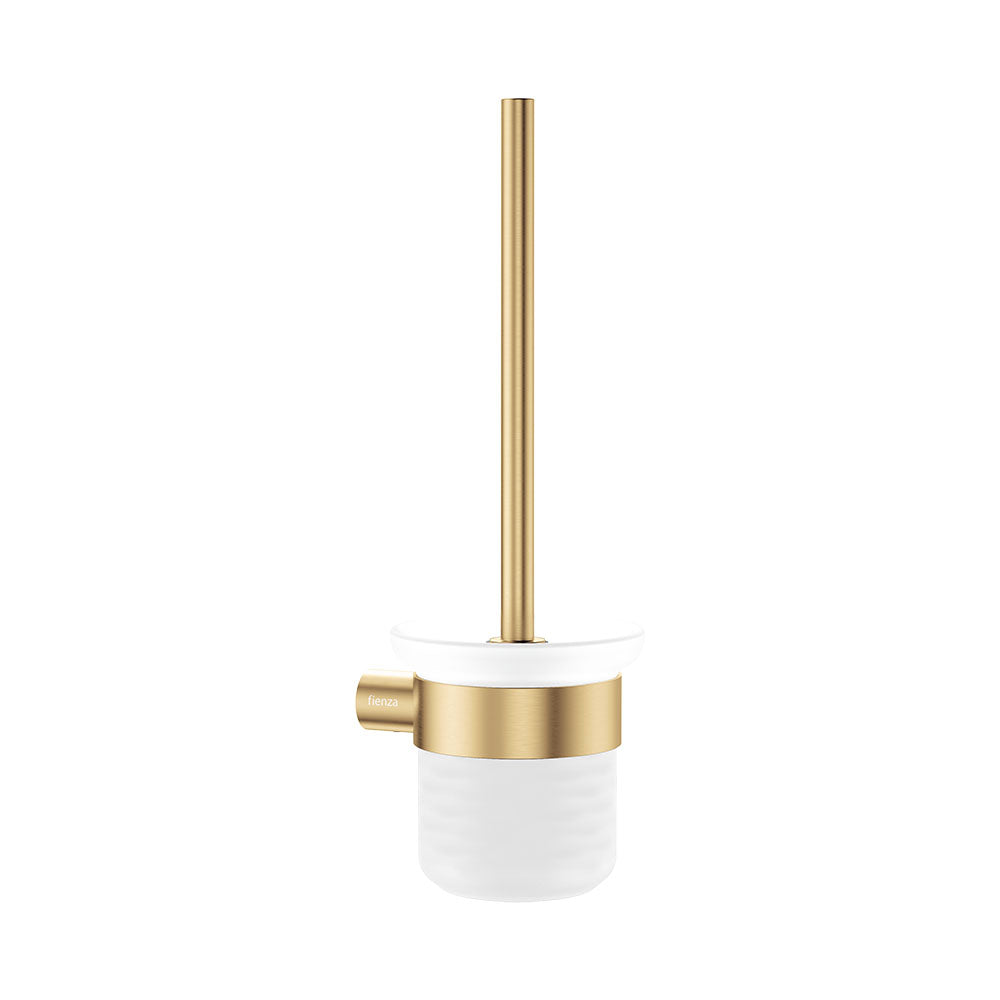 Fienza Empire Slim Toilet Brush & Holder - Urban Brass