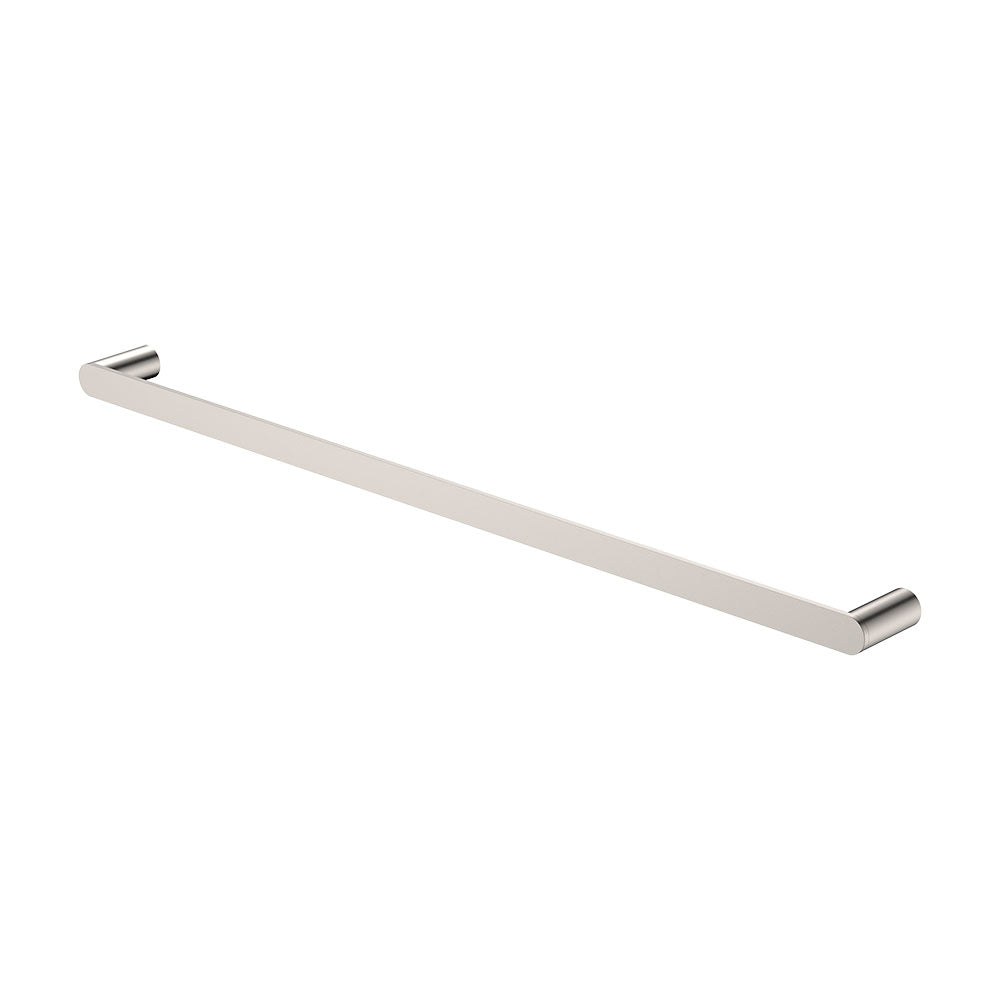 Fienza Empire Slim Single Towel Rail, 800mm - Brushed Nickel