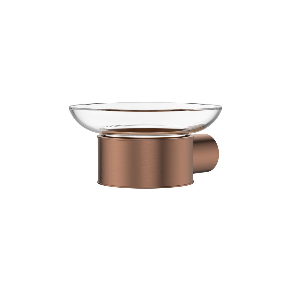 Fienza Empire Slim Glass Soap Dish - Brushed Copper