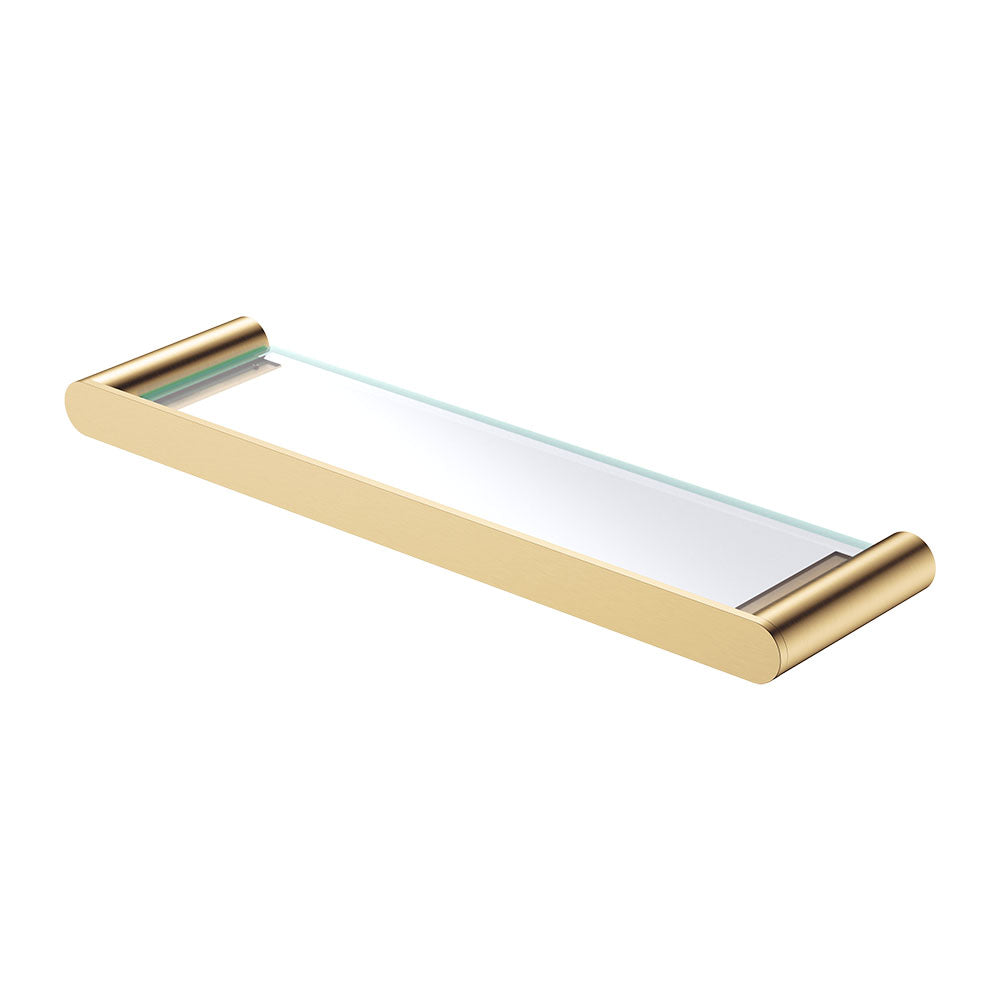 Fienza Empire Slim Glass Shelf - Urban Brass