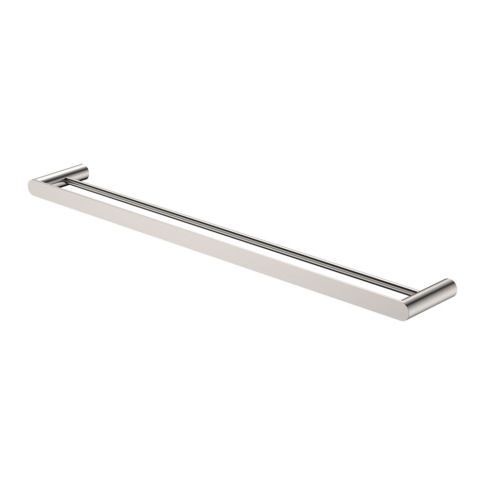 Fienza Empire Slim Double Towel Rail, 800mm - Brushed Nickel