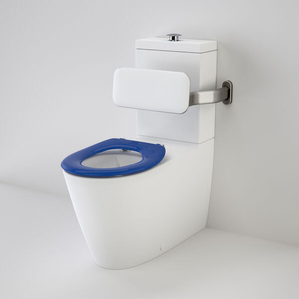Caroma Care 800® Cleanflush® Wall Faced Suite with Backrest and Single Flap Seat (with GermGard®)