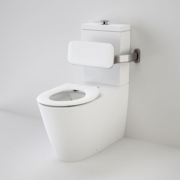 Caroma Care 800® Cleanflush® Wall Faced Suite with Backrest and Single Flap Seat (with GermGard®)