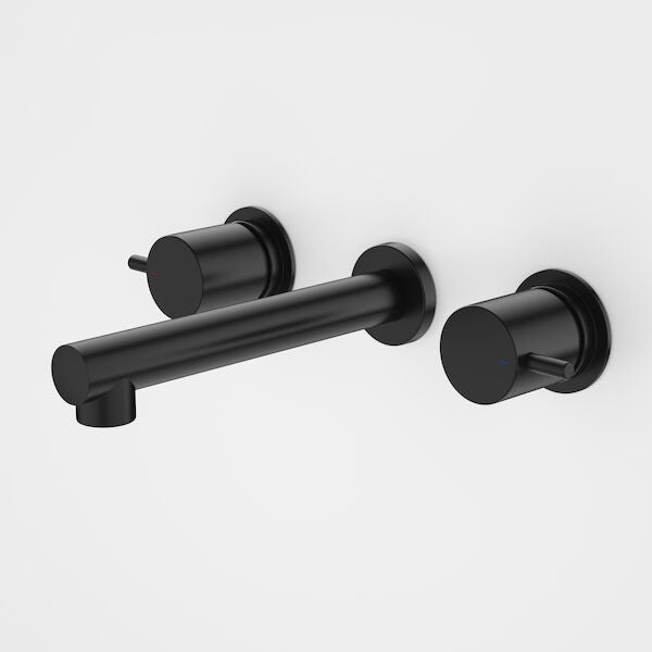 Caroma Caroma Luna® Lever Wall Basin Set - Black - Lead Free