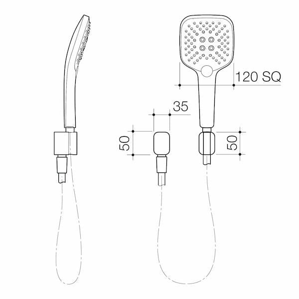 Caroma Luna® Multifunction Hand Shower