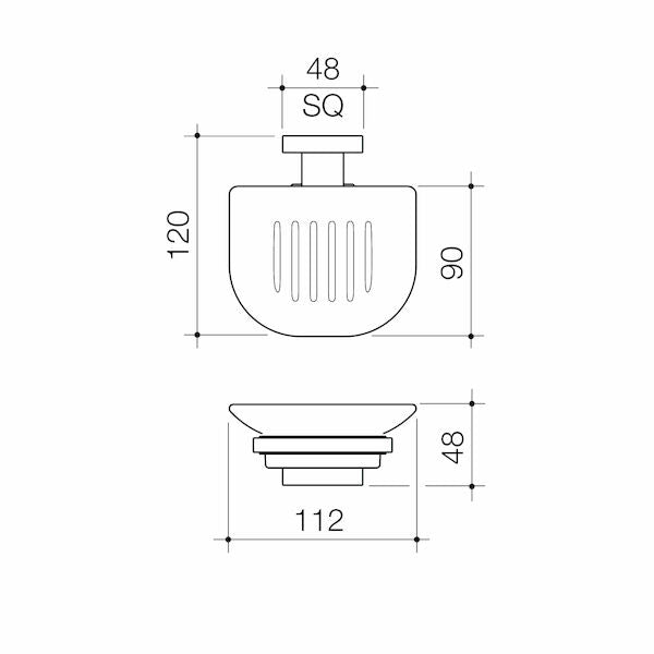 Dorf Viridian Soap Dish