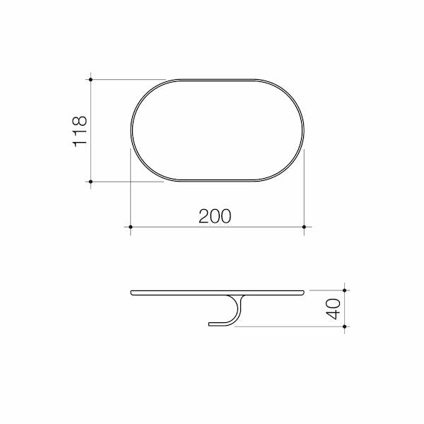 Caroma Urbane® II Universal Accessory Shelf