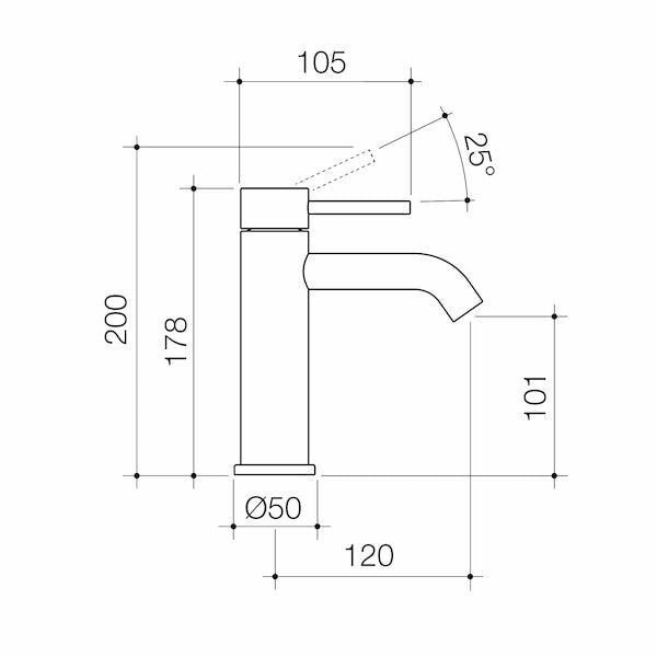 Caroma Liano II Basin Mixer - Lead Free