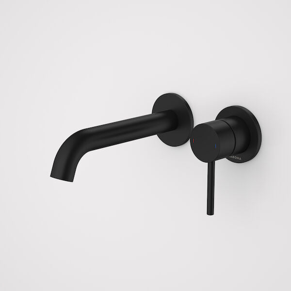 Caroma Liano II 175mm Wall Basin / Bath Mixer - 2 x Round Cover Plates - Sales Kit - LF