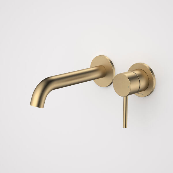 Caroma Liano II 175mm Wall Basin / Bath Mixer - 2 x Round Cover Plates - Sales Kit - LF