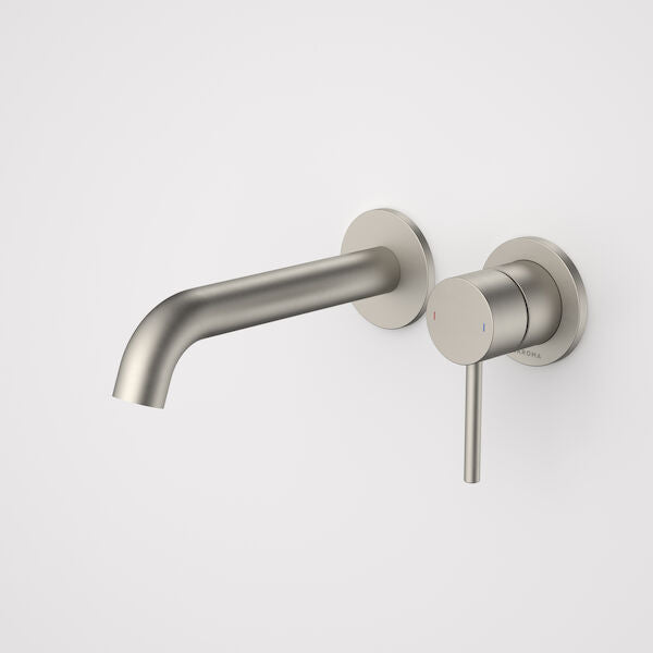 Caroma Liano II 175mm Wall Basin / Bath Mixer - 2 x Round Cover Plates - Sales Kit - LF