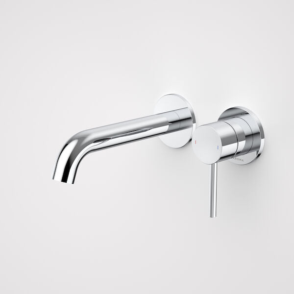 Caroma Liano II 175mm Wall Basin / Bath Mixer - 2 x Round Cover Plates - Sales Kit - LF