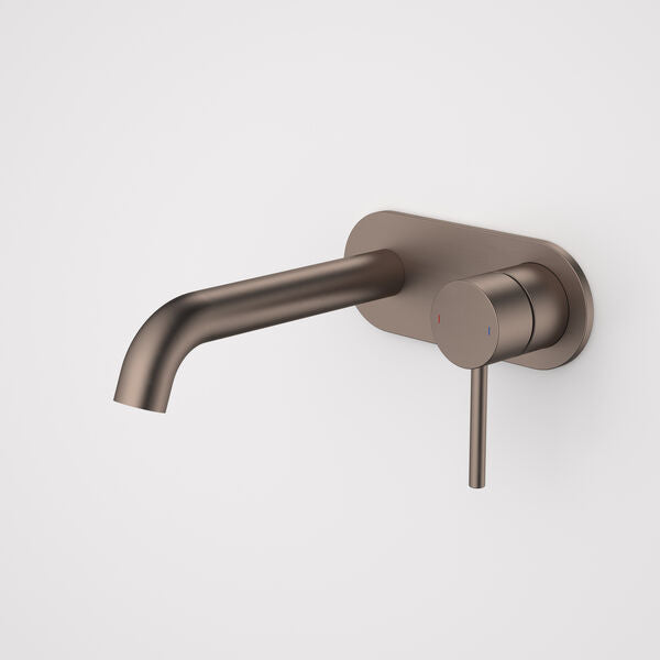 Caroma Liano II 175mm Wall Basin / Bath Mixer - Rounded Cover Plate - Sales Kit - LF