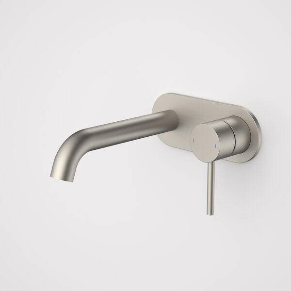 Caroma Liano II 175mm Wall Basin / Bath Mixer - Rounded Cover Plate - Sales Kit - LF