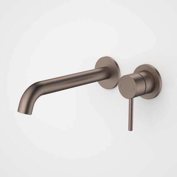 Caroma Liano II 210mm Wall Basin / Bath Mixer - 2 x Round Cover Plates - Sales Kit - LF