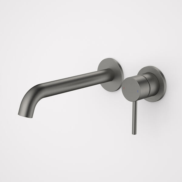 Caroma Liano II 210mm Wall Basin / Bath Mixer - 2 x Round Cover Plates - Sales Kit - LF